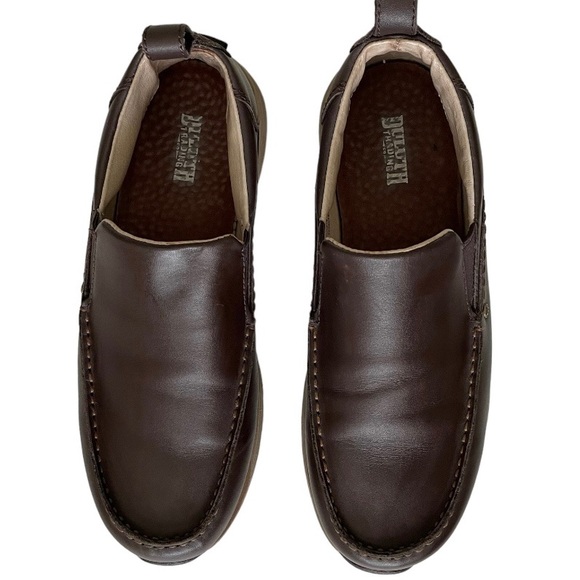 Duluth Trading Co Men's Size 10M Tower Hill Brown Leather Slip On Loafer Shoes - Picture 11 of 11